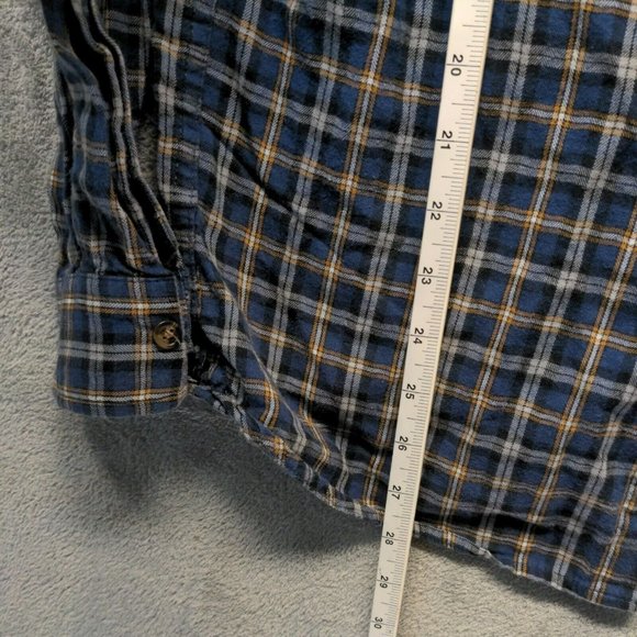 🍑GOODFELLOW Men Shirt Fall Button-Up Pocket Casual Plaid MEDIUM - Picture 7 of 11